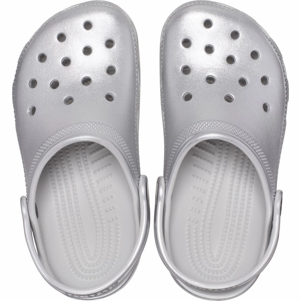 Casual Shoes To Style With A Suit Crocs Kids Classic Metallic Clog