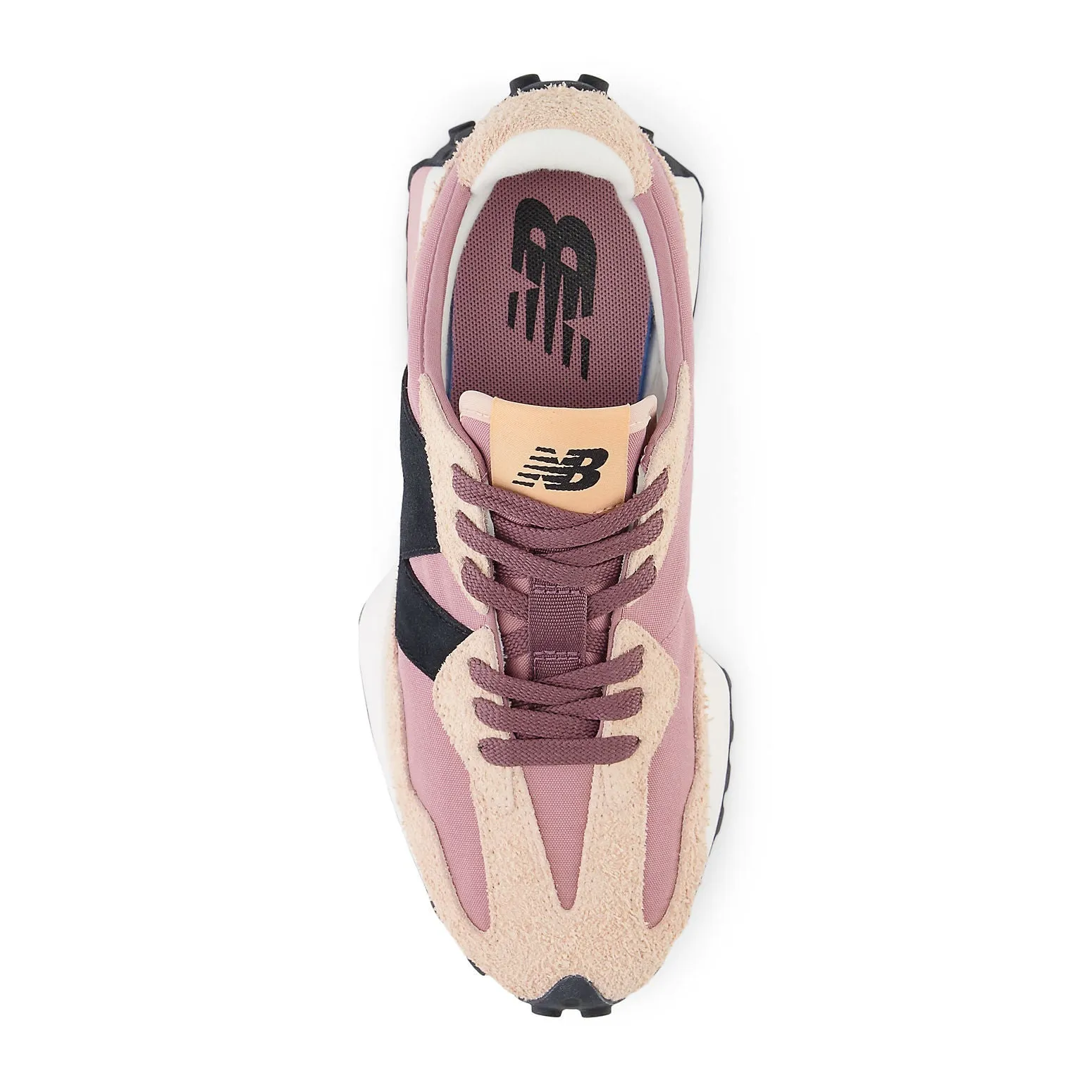 New Balance 327 White Black Pink (Women'S) New Balance Cookie Pink