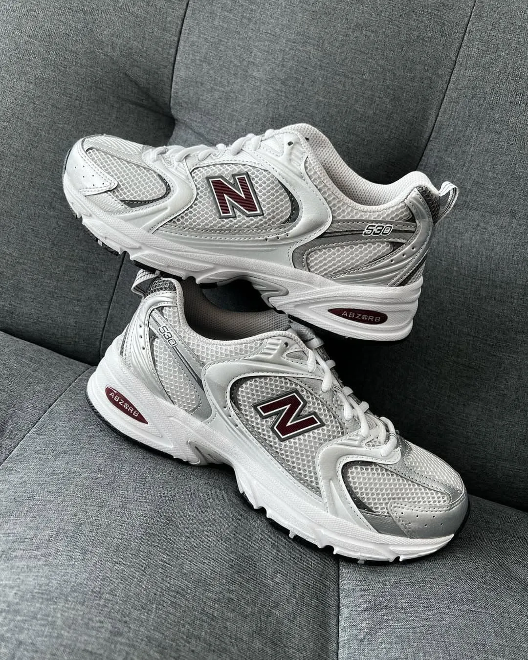 New Balance 530 Metallic Burgundy MR530GS 442 New Balance