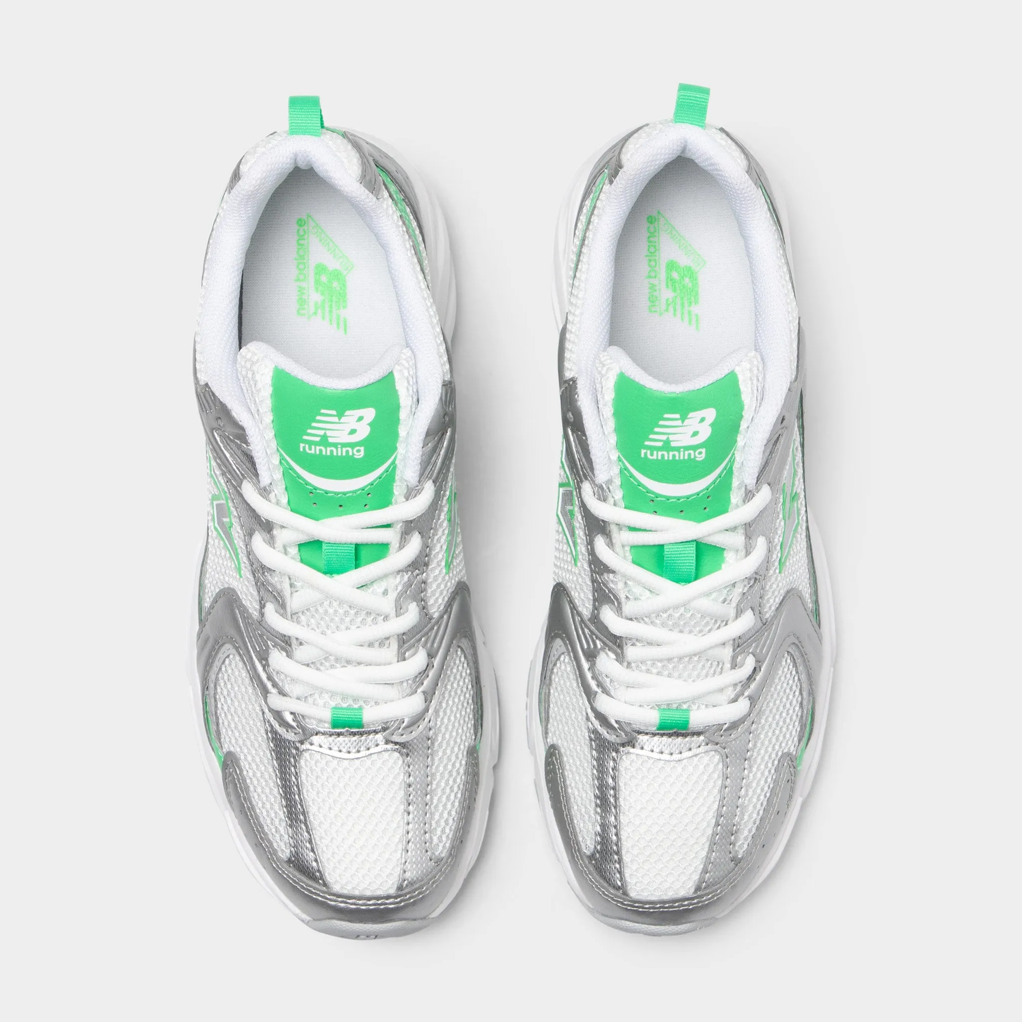 Rainier New Balance New Balance 530 Silver Metallic / Green Apple