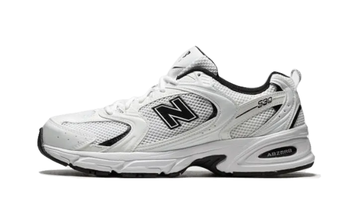 New Balance 530 White Black Details New Balance Dad Shoes Blue