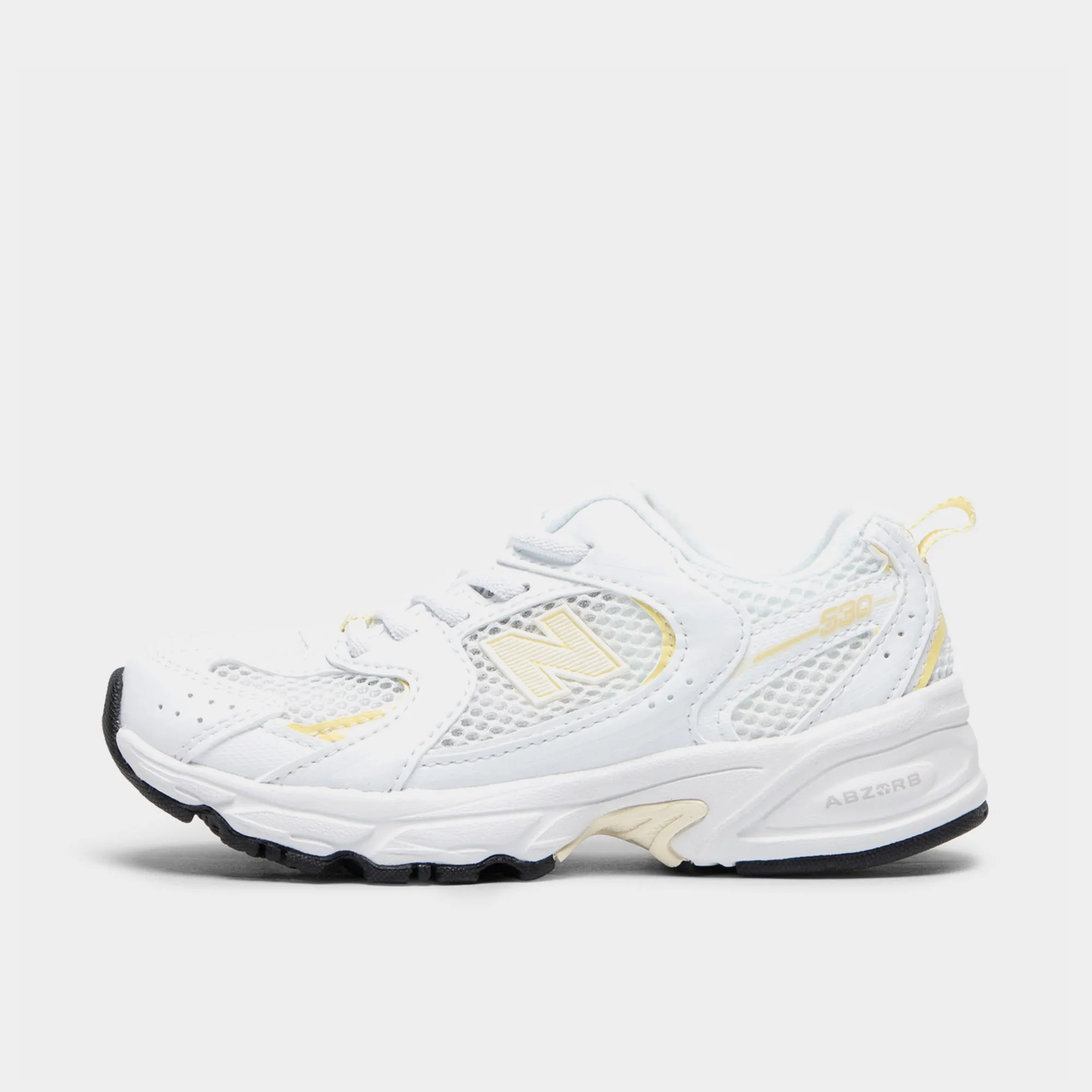 New Balance Children's 530 White / Beige Pink And Orange New Balance