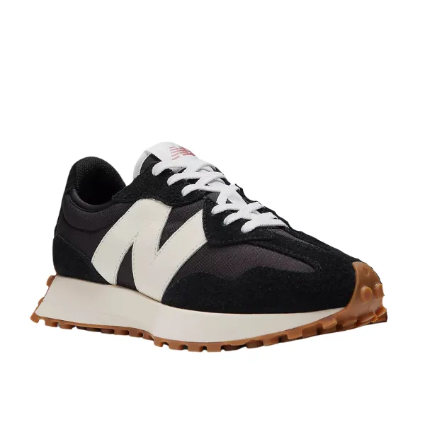 Blue White New Balances New Balance Women's 327 Black/White