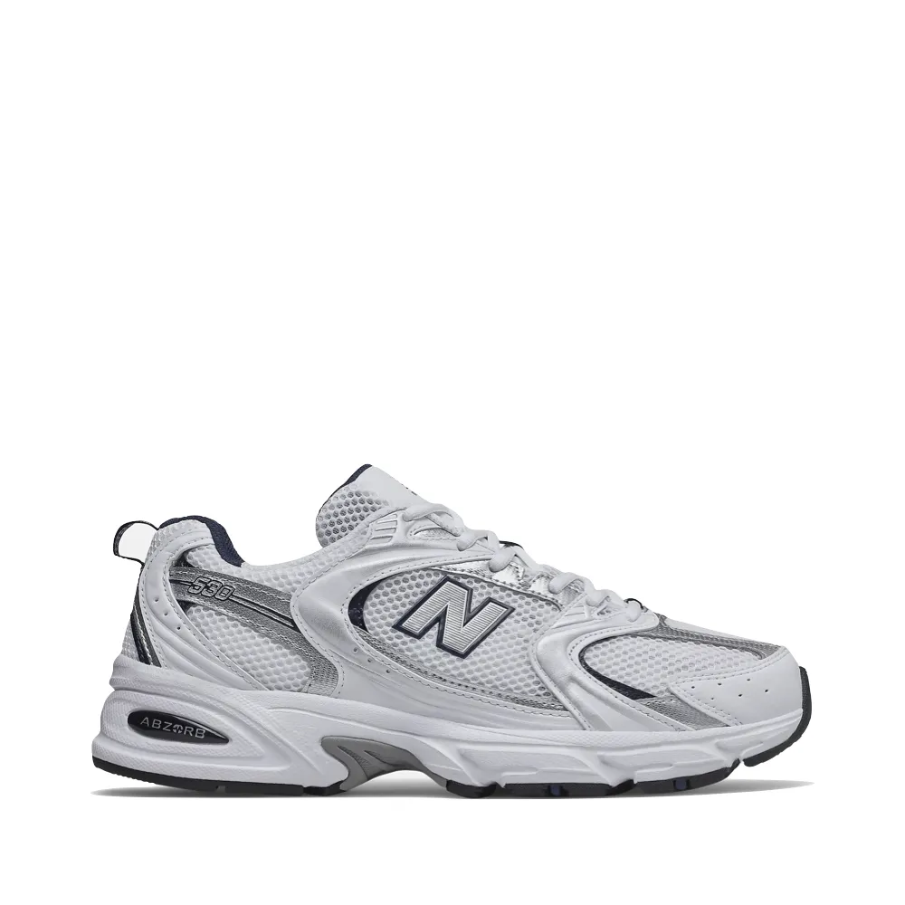 New Balance Women's 530 Lifestyle Sneaker in White with Natural Indigo Protection Pack New Balance 2002r