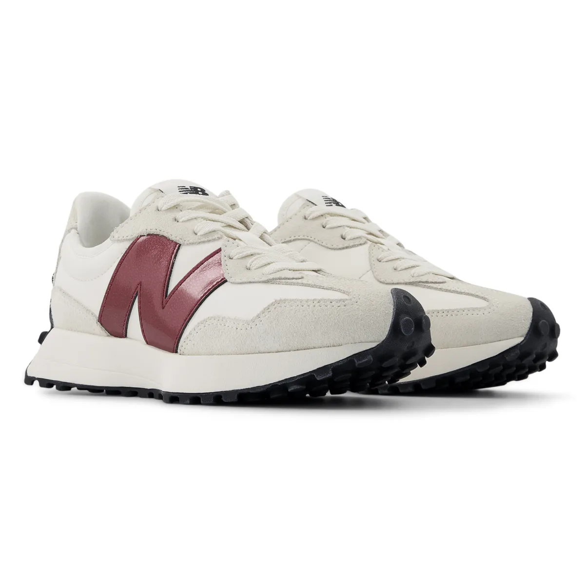 New Balance Women's WS327JWC Sea Salt/Monarch Burgundy Women's Purple New Balance Shoes