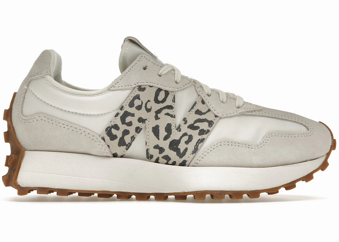 New Balance 327 Sea Salt Leopard Pantera (Women'S) New Balance Shoes Colorful