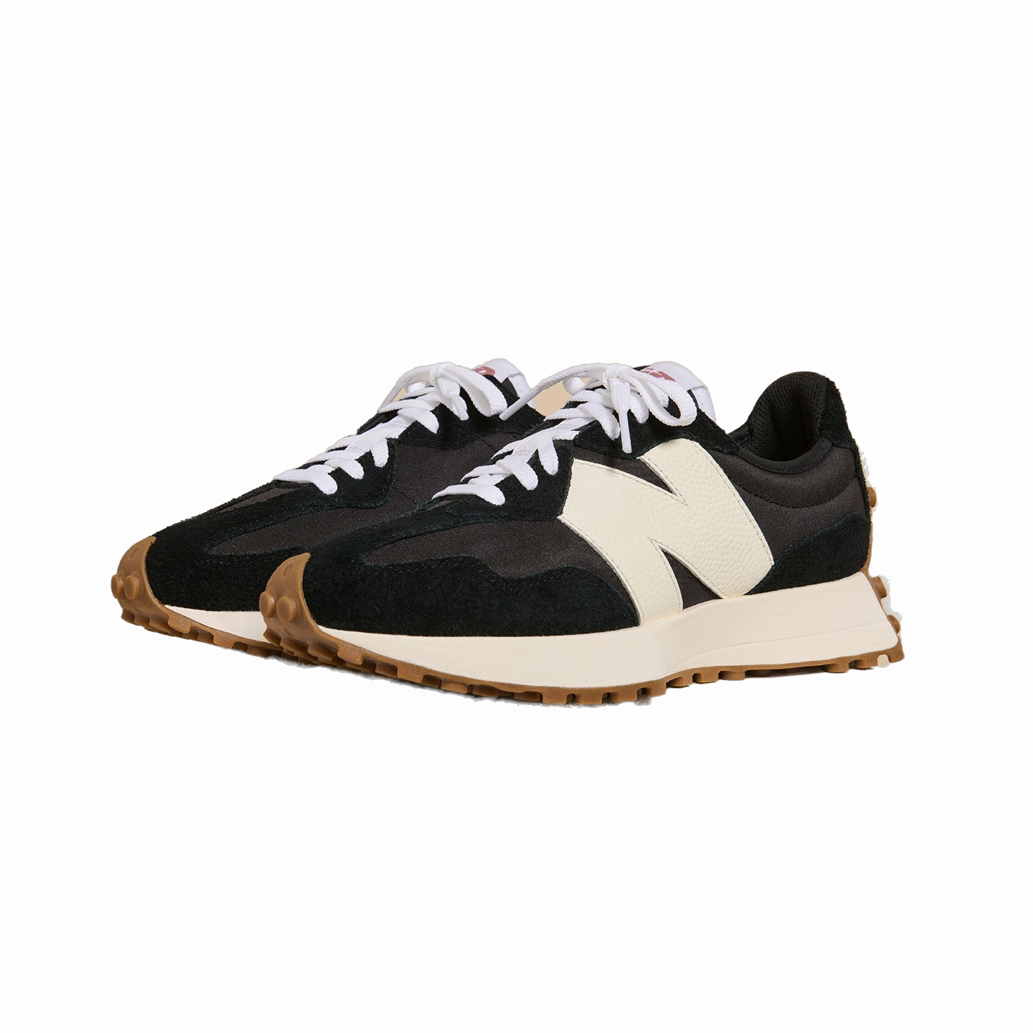 Flat Shoes New Balance New Balance Women's 327 Shoes - Black / White / Mineral Red