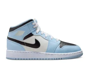 Orthofeet Sneakers Nike Air Jordan 1 Mid 'Ice Blue' GS