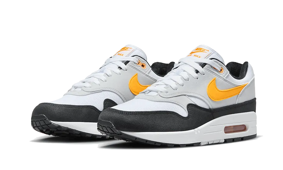 Nike Silver Shoes Nike Air Max 1 White University Gold