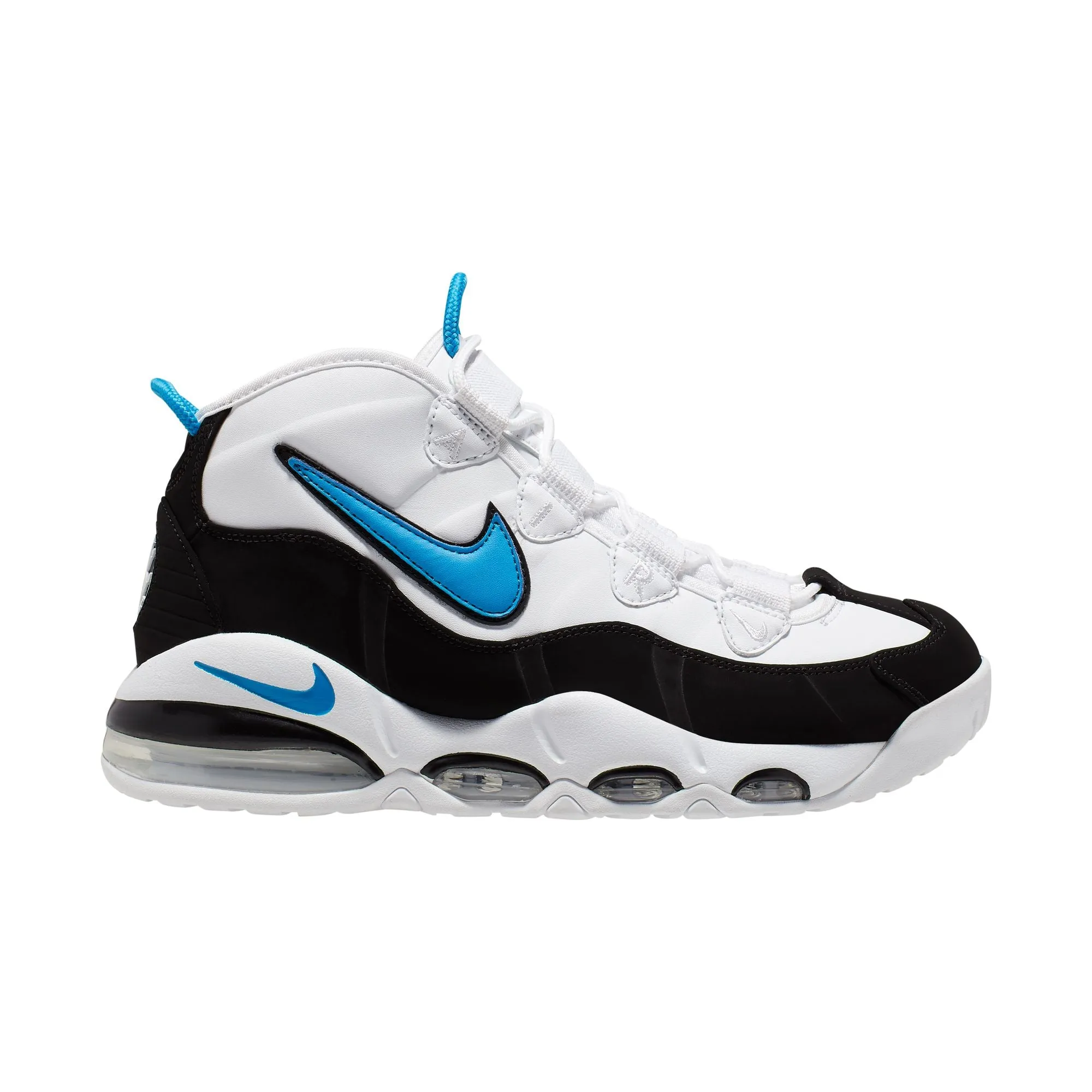 Nike Air Max Uptempo '95 Men's Shoes Color: White/photo Blue-black CK0892-103 Back Of Nike Shoes