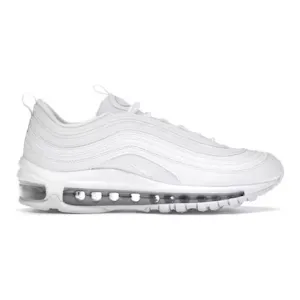 Nike Kid's Air Max 97 Casual Shoes - White / Metallic Silver Jordan Golf Shoes Nike