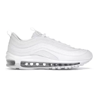 Nike Kid's Air Max 97 Casual Shoes - White / Metallic Silver Nike Reactx Shoes