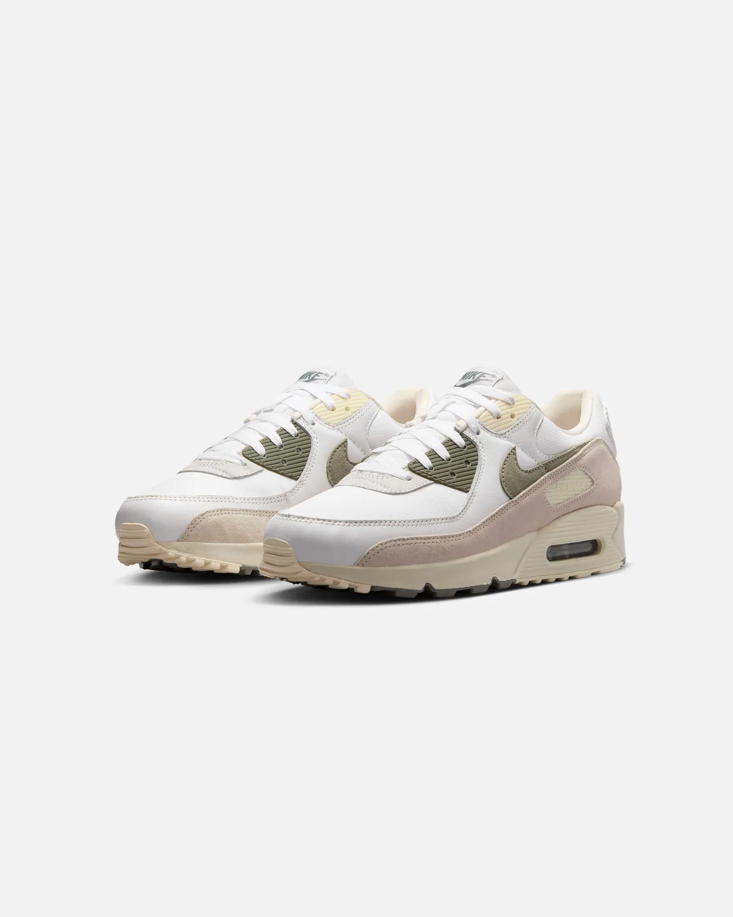 Nike Air Max 90 SE White/Dark Stucco/Summit White Nike Road Bike Shoes