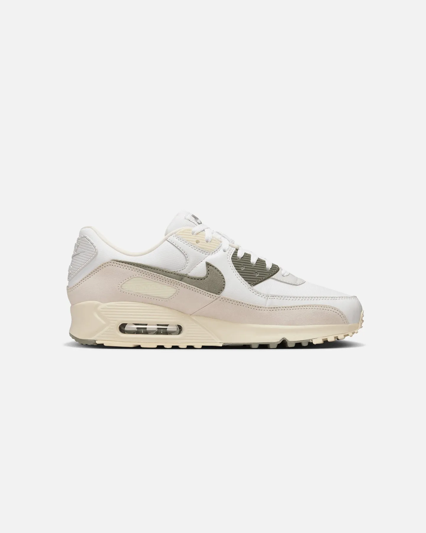 Nike Air Max 90 SE White/Dark Stucco/Summit White Older Nike Running Shoes