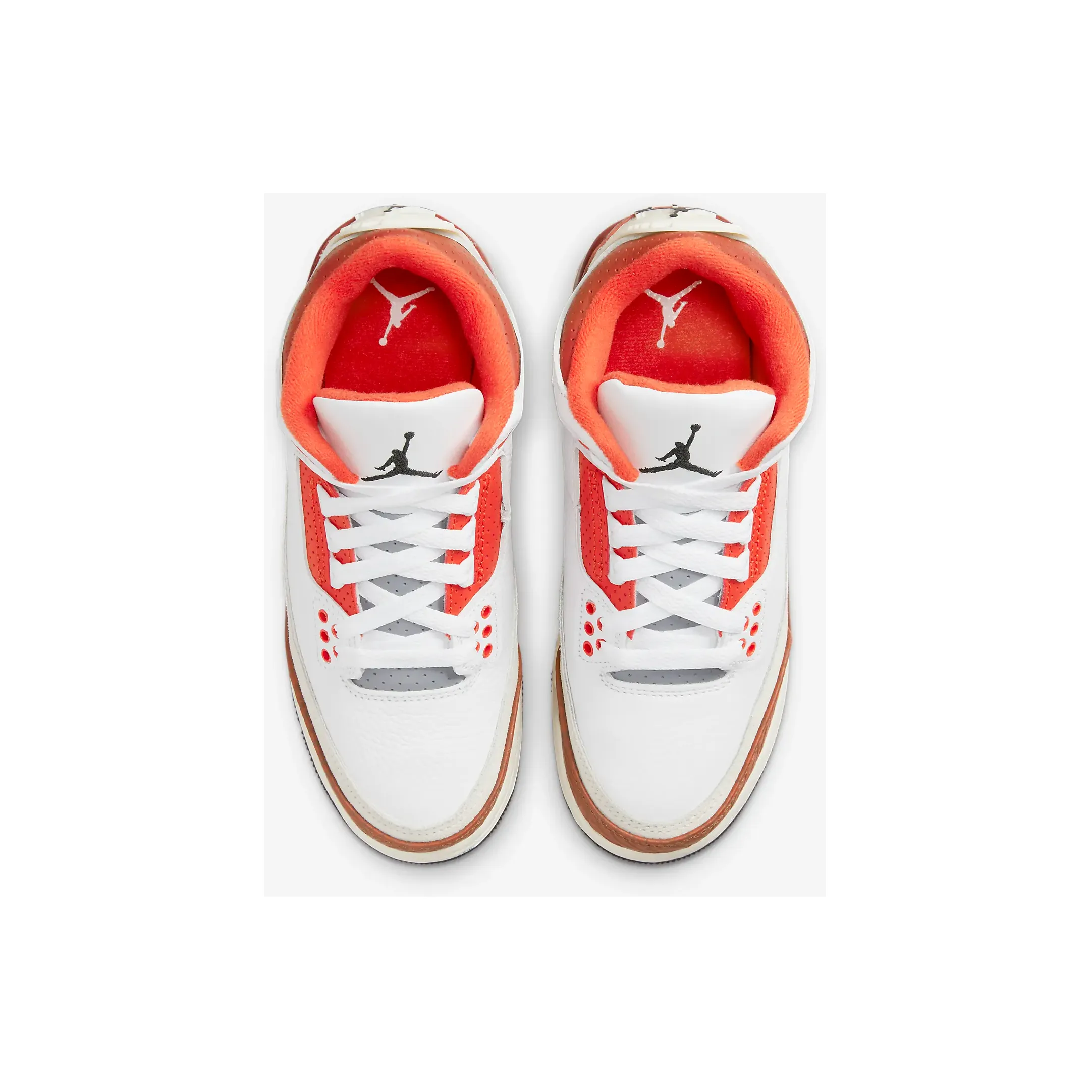 Low Price Sneakers Nike Kid's Air Jordan 3 Retro SE Shoes - White / Mars Stone / Team Orange / Black