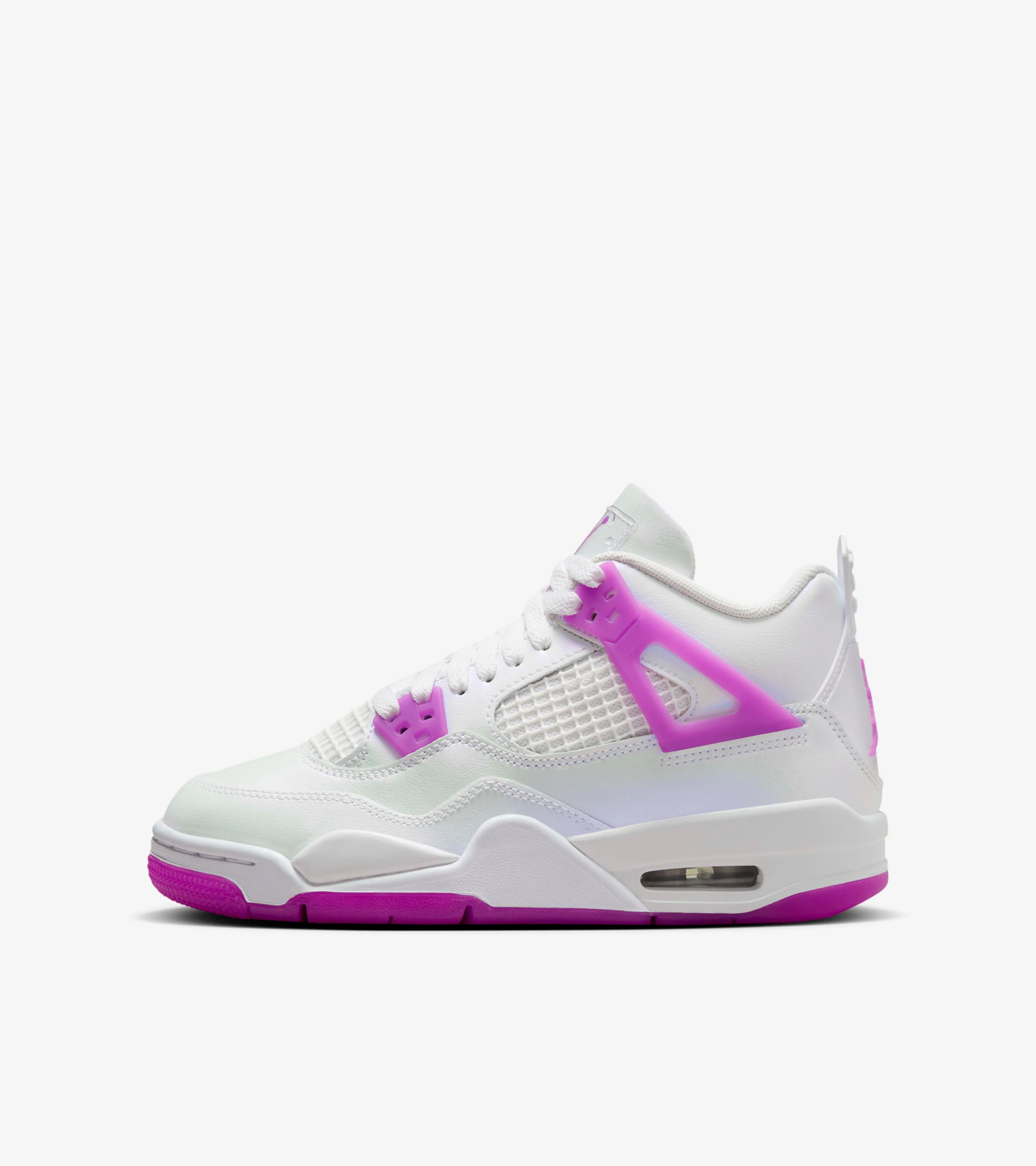 Sneakers For Fitness Nike Kid's Air Jordan 4 Retro GS Shoes - Hyper Violet / White