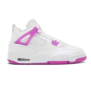 Sneakers Store New York Nike Kid's Air Jordan 4 Retro GS Shoes - Hyper Violet / White