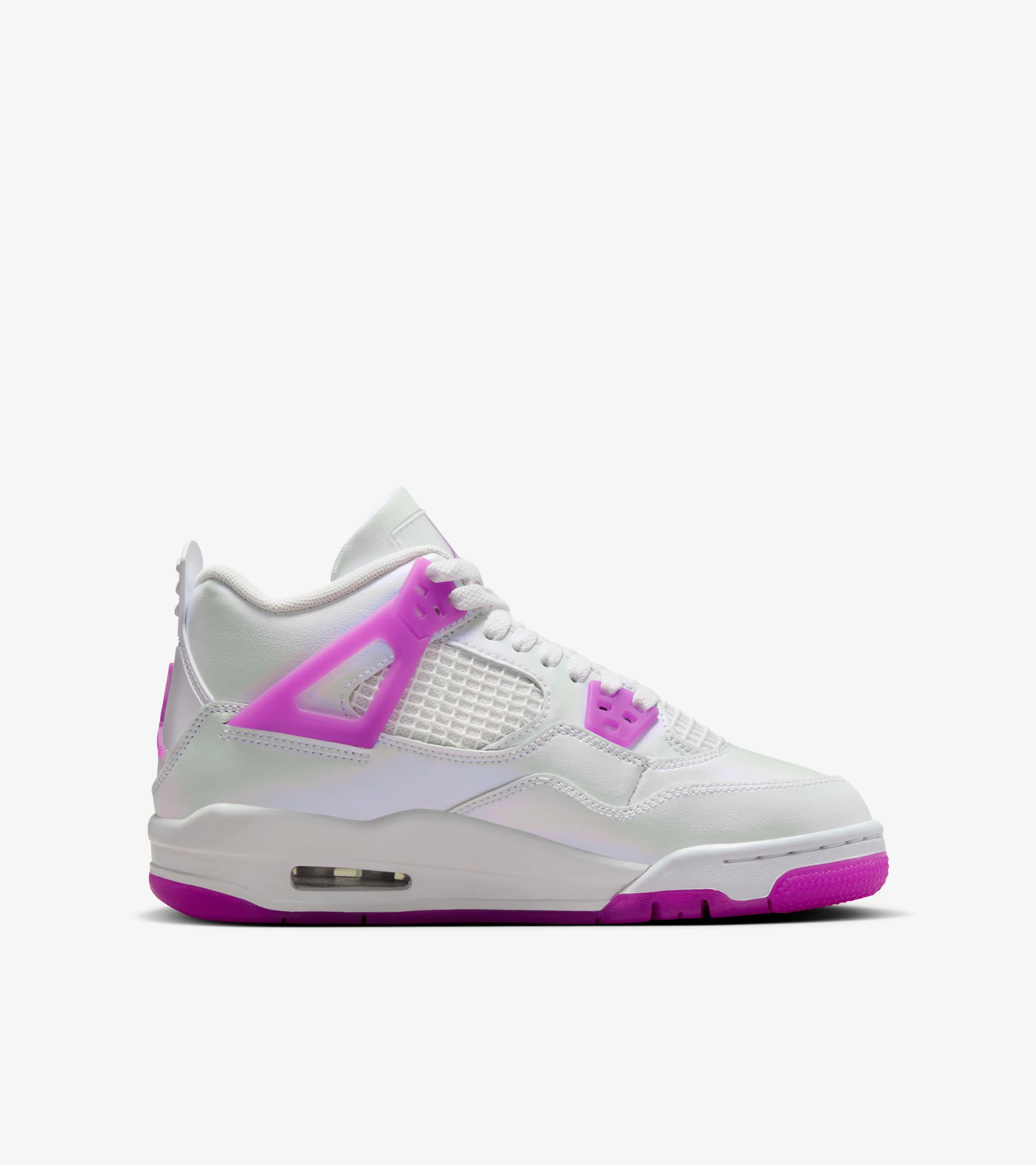 Nike Kid's Air Jordan 4 Retro GS Shoes - Hyper Violet / White Tigers Sneakers