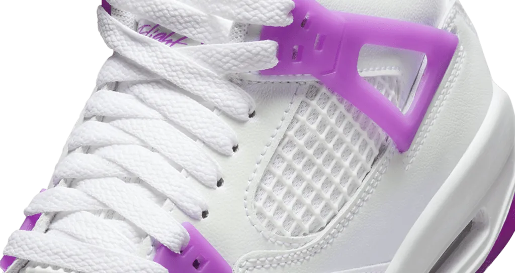 Bag Sneakers Nike Kid's Air Jordan 4 Retro GS Shoes - Hyper Violet / White