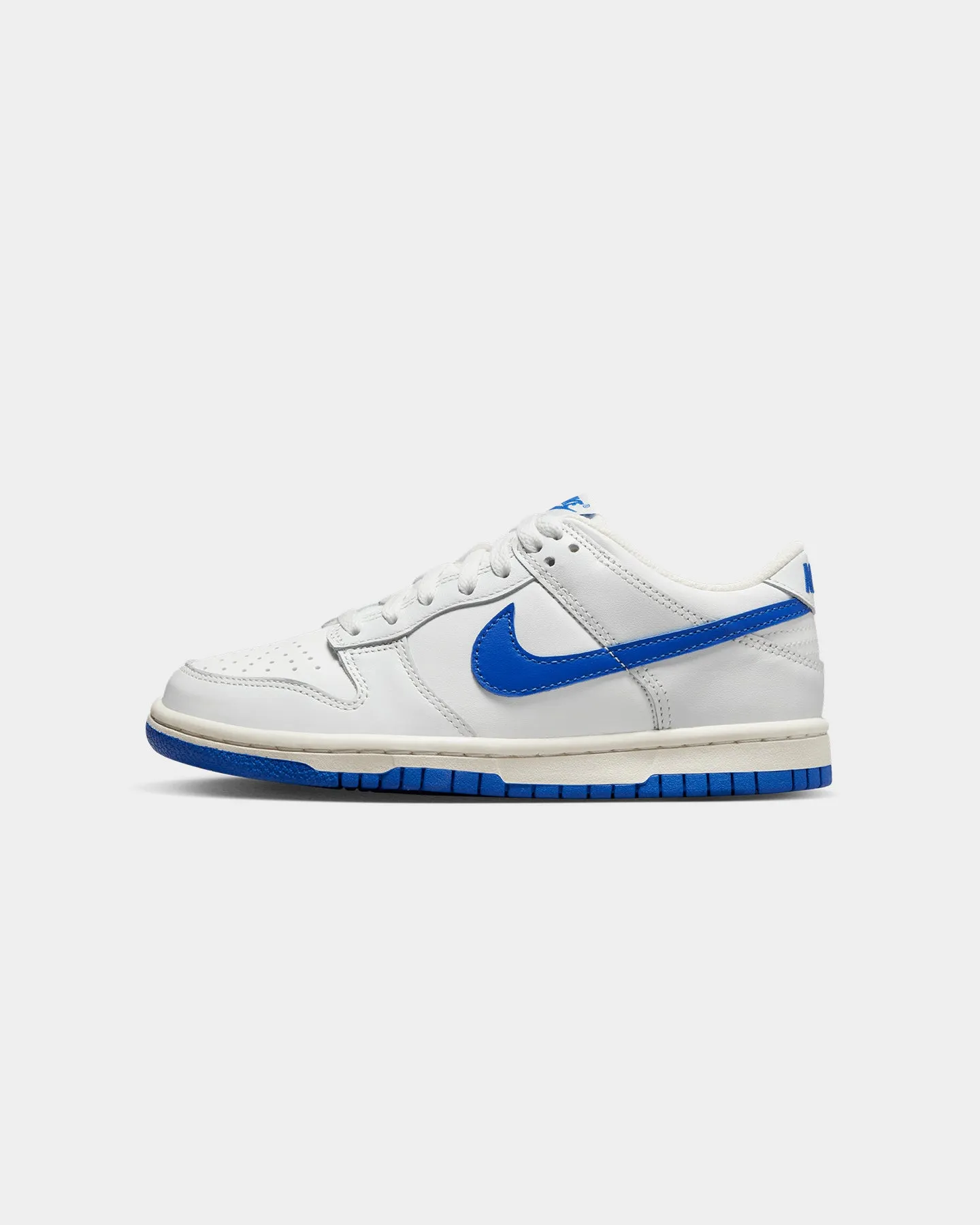 Nike Running Flyknit Shoes Nike Kids' Dunk Low "White Royal" (GS) Summit White/Hyper Royal
