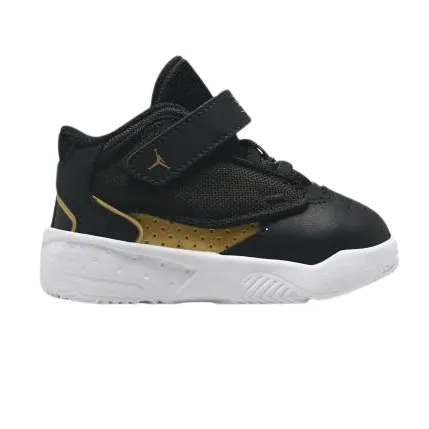 Head Tennis Sneakers Nike Kid's Jordan Max Aura 4 TD Shoes - Black / Metallic Gold / White