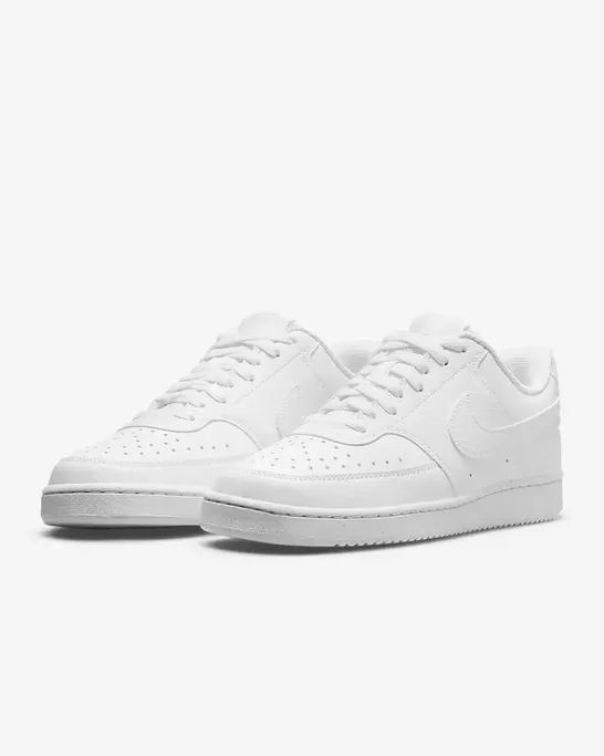 Nike scarpa sneakers da donna Court Vision Low Next Nature DH3158 100 bianco Vulcanized Sneakers