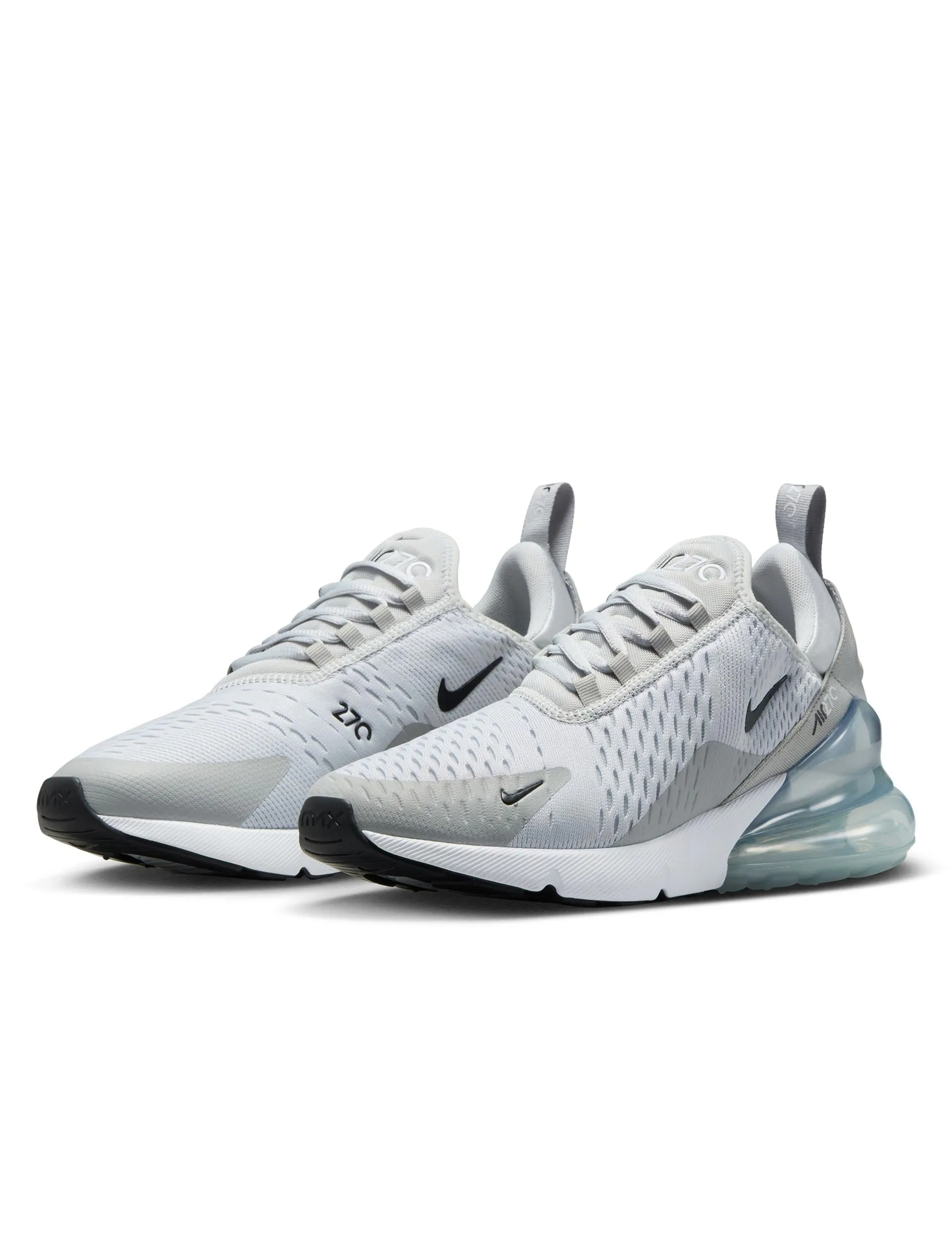Air Max 270 Shoes - Pure Platinum/Black/Light Smoke Grey