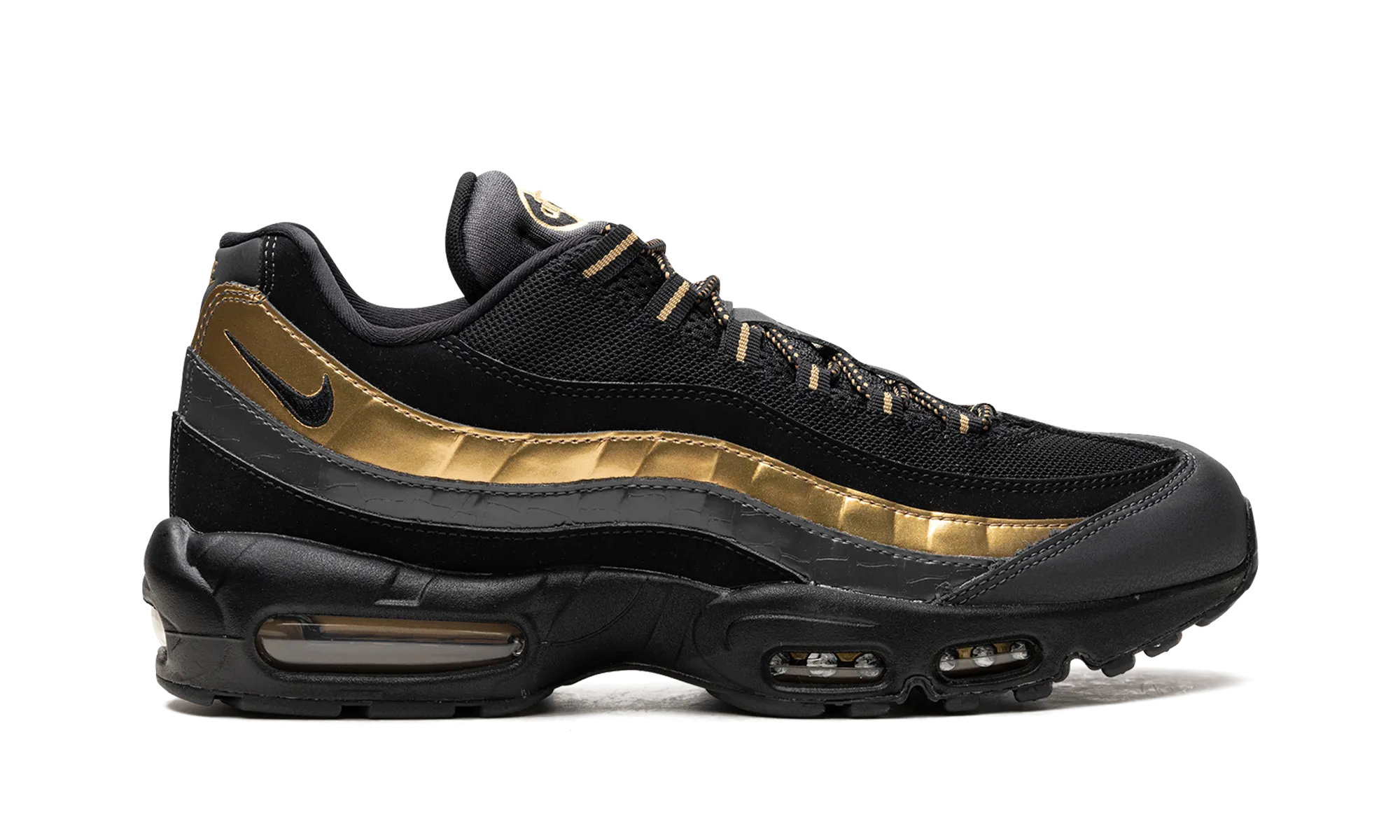 Air Max 95 Premium "BLK/GOLD" Design Your Own Shoes Nike