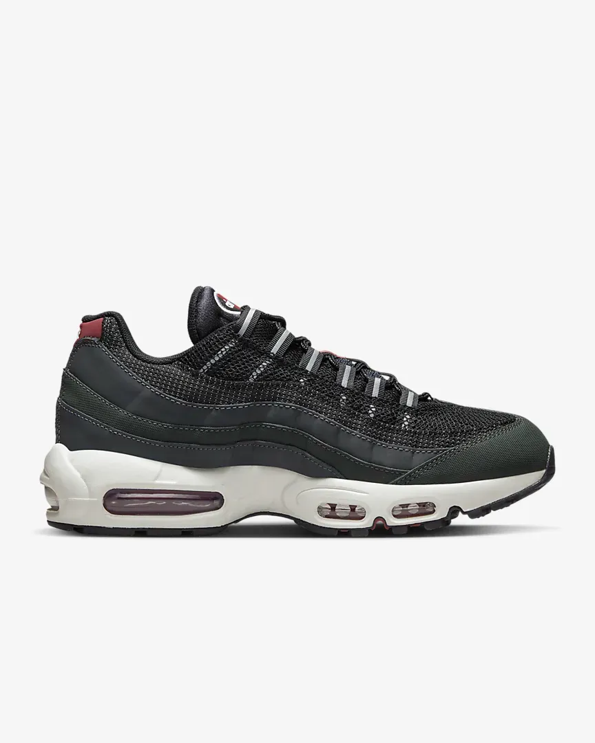 Customize Shoes Nike Nike Men's Air Max 95 Shoes - Anthracite / Team Red / Summit White / Black