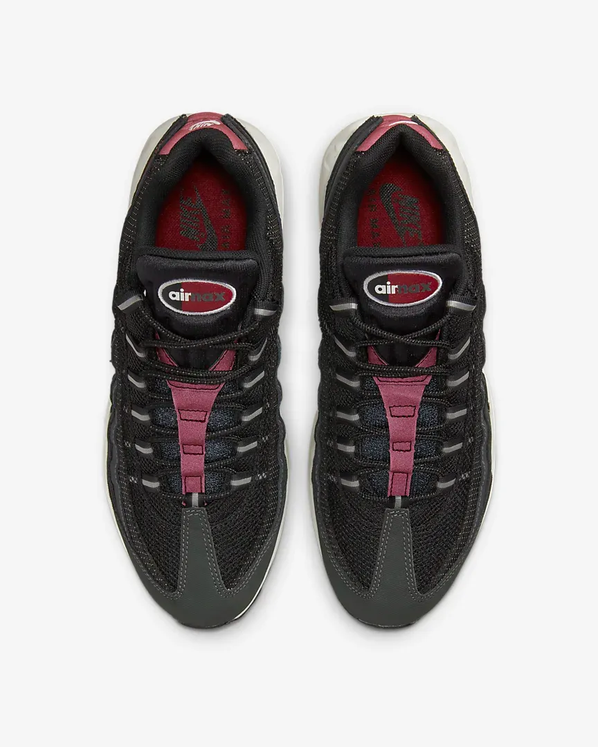 Nike Shoes With Zipper On Side Nike Men's Air Max 95 Shoes - Anthracite / Team Red / Summit White / Black
