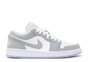 Nike Womens Air Jordan 1 Low 'White Wolf Grey' Steve Mcqueen Sneakers