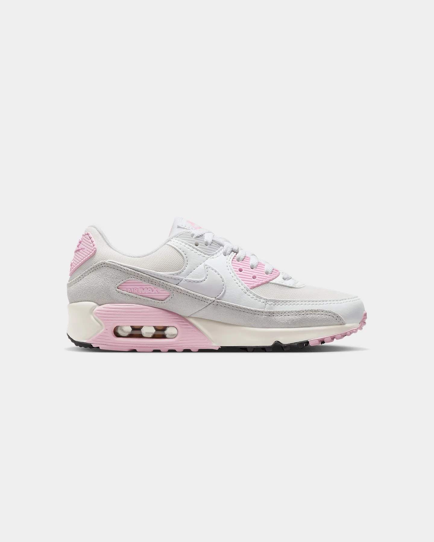 Nike Women's Air Max 90 "Athletic Department" White/Sail/Medium Soft Pink And White Nike Running Shoes