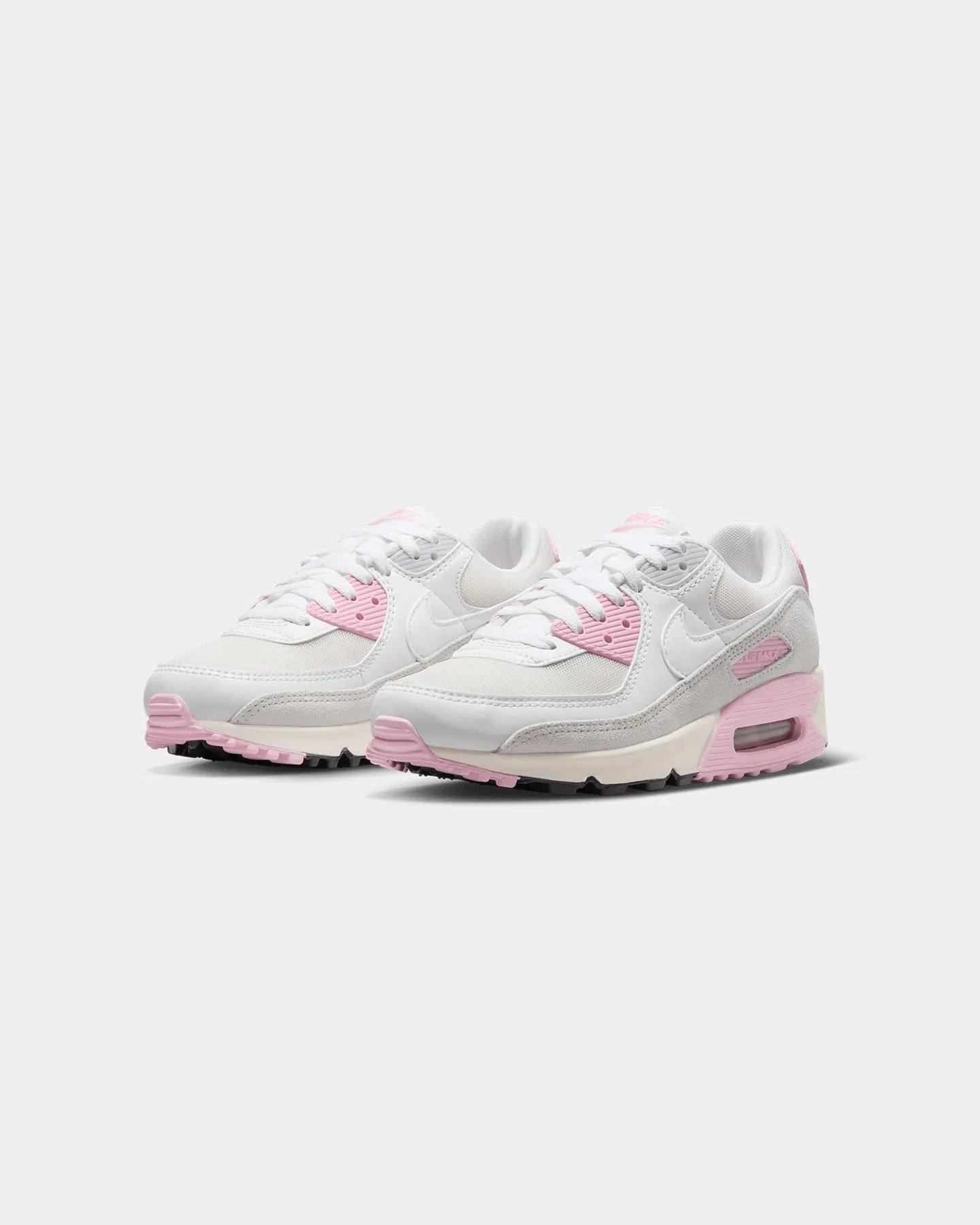Nike Air Jordan High Top Shoes Nike Women's Air Max 90 "Athletic Department" White/Sail/Medium Soft Pink