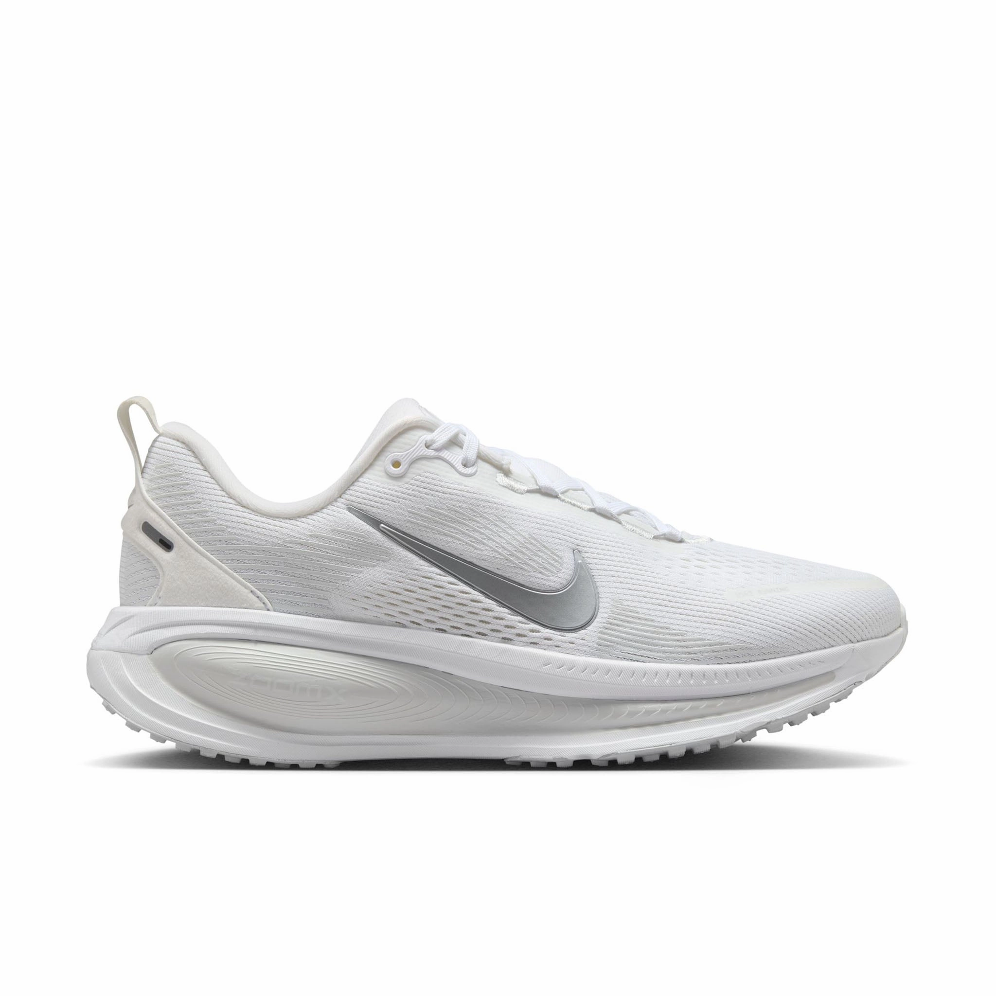 Nike | Women's Vomero 18 Road Running Shoes - White/Metallic Silver-Photon Dust Ronaldo Nike Shoes
