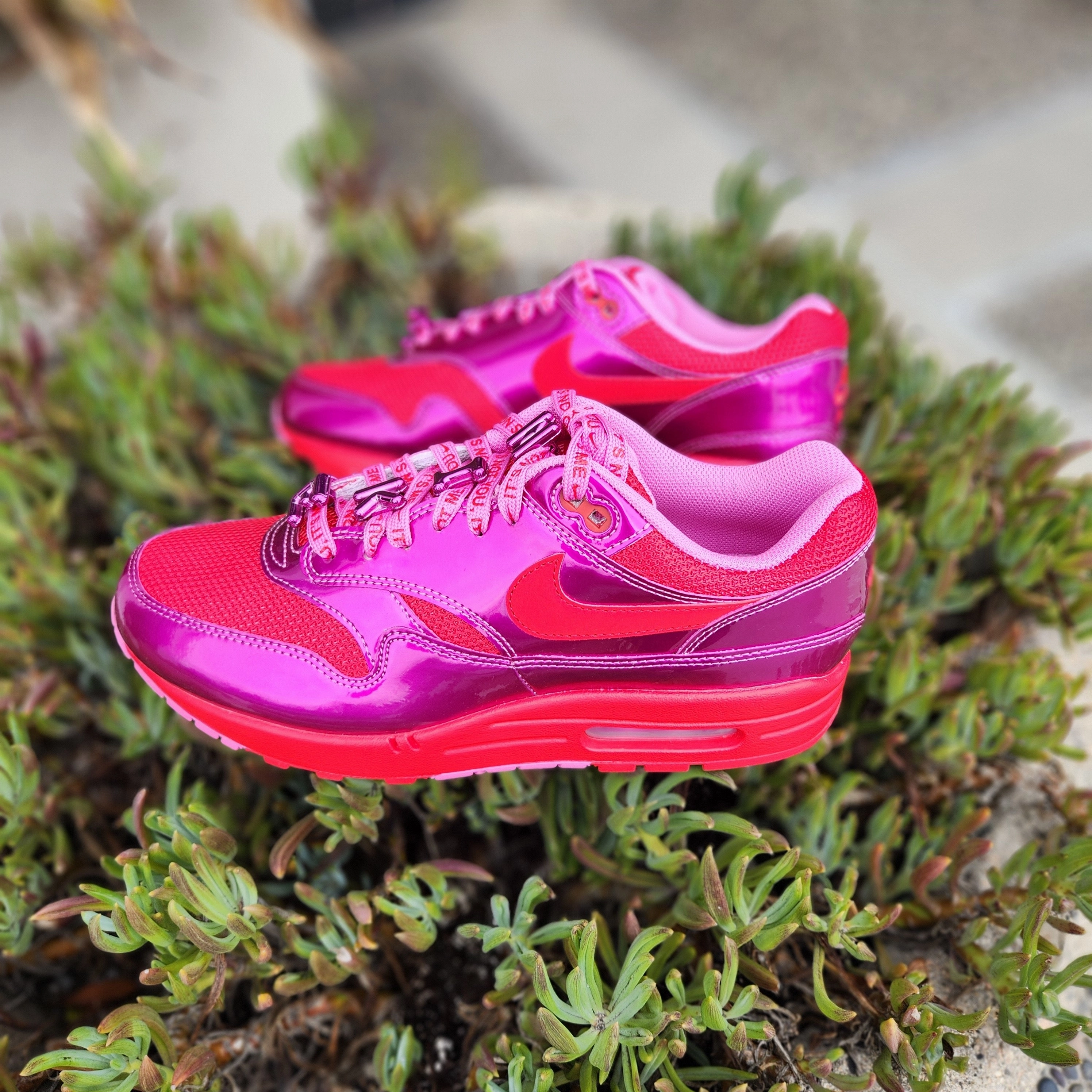 Casual Shoes Suit Nike Air Max 1 Premium Playful Pink university Red-playful Pink