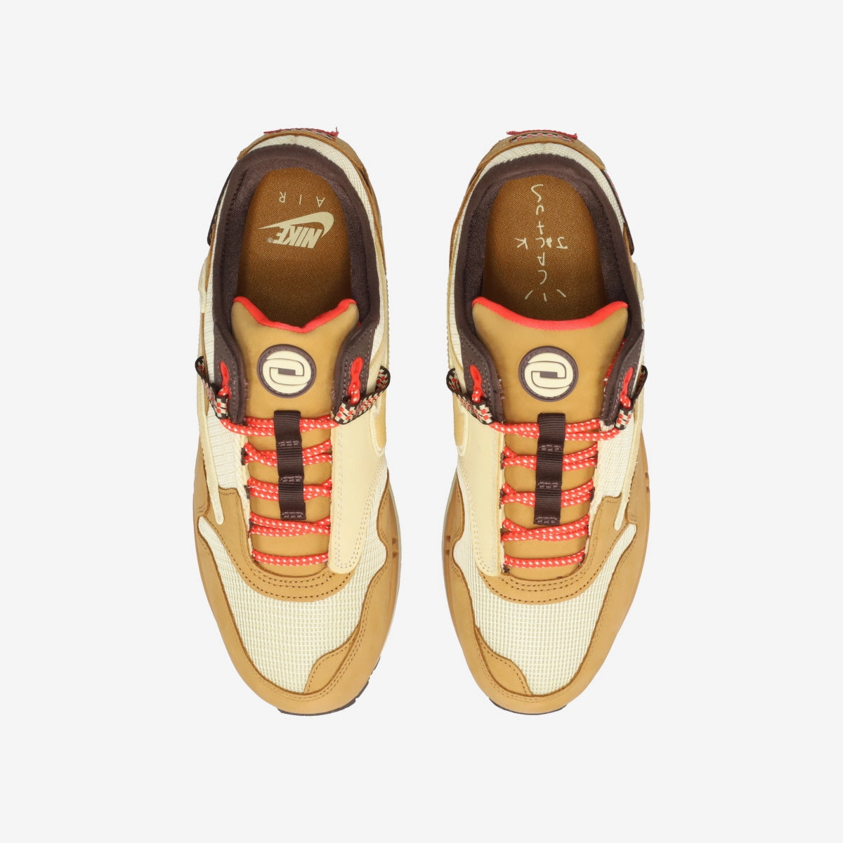 Nike Tour Premiere Golf Shoes NIKE AIR MAX 1 X CACT.US CORP -TRAVIS SCOTT- WHEAT/LEMON DROP/BAROQUE BROWN