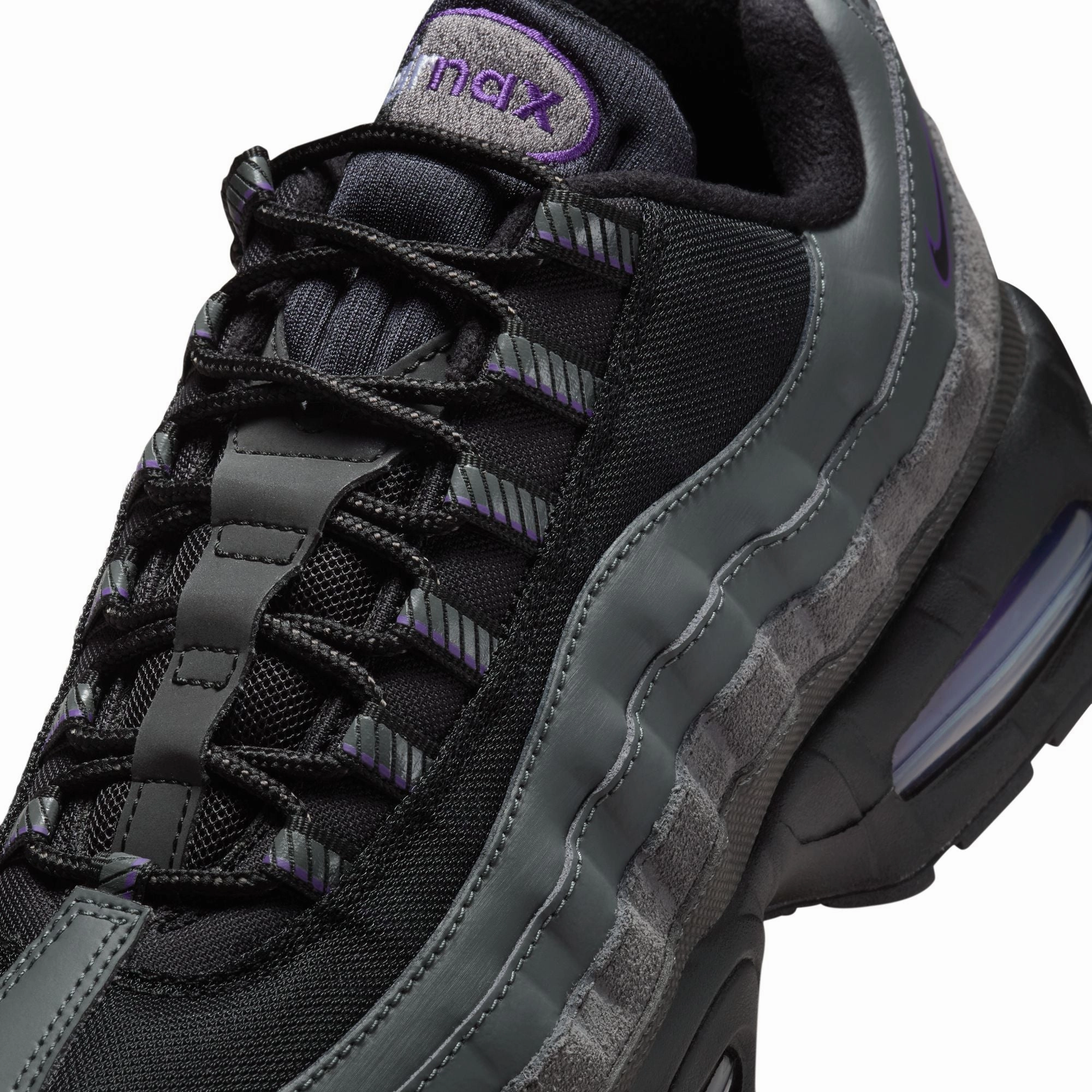 NIKE AIR MAX 95 OG IRON GREY/BLACK-WILD GRAPE-WHITE IH1228-001 Nike The Glove Shoe