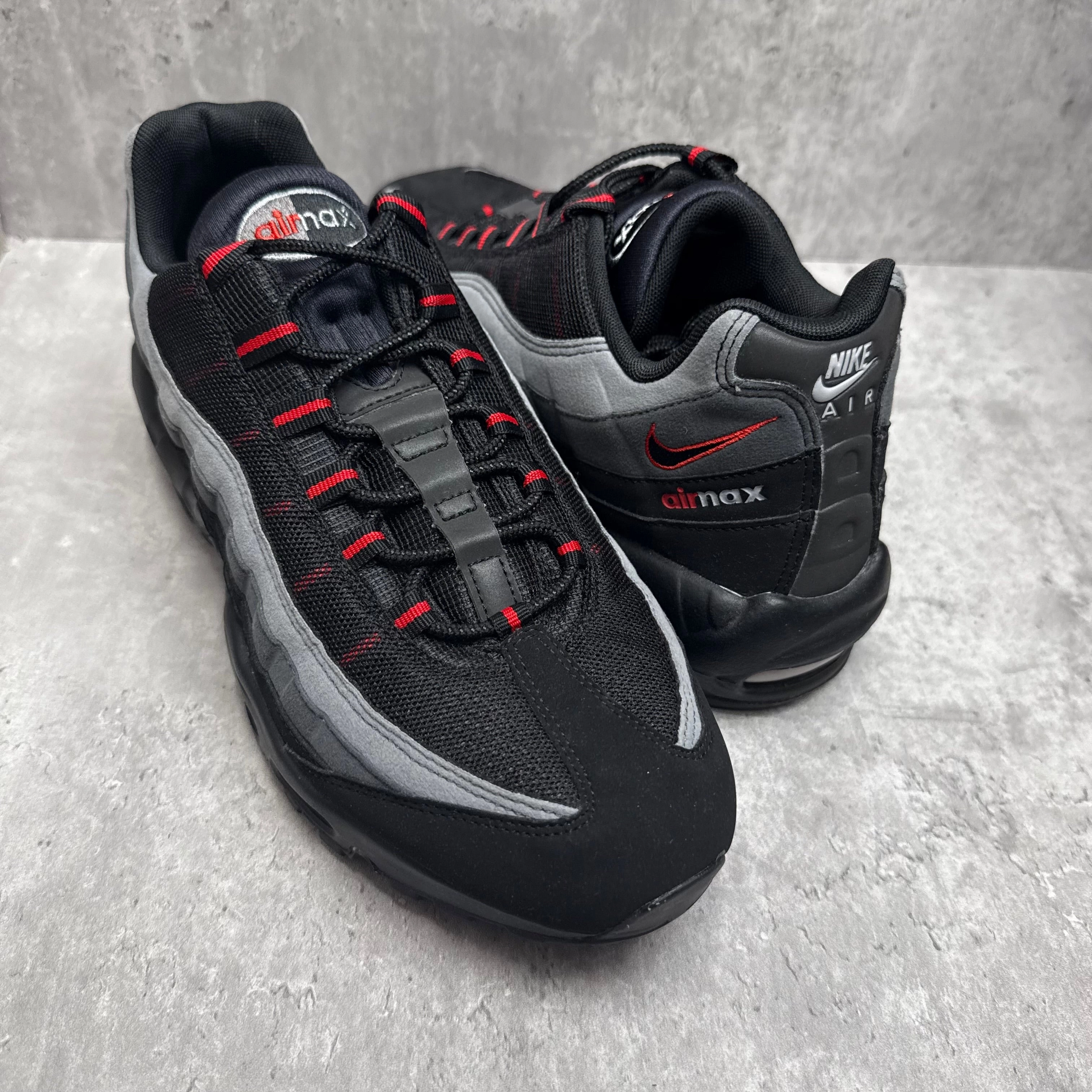 Nike Airmax 95 Retro Logo Chilli Nike Velcro Basketball Shoes