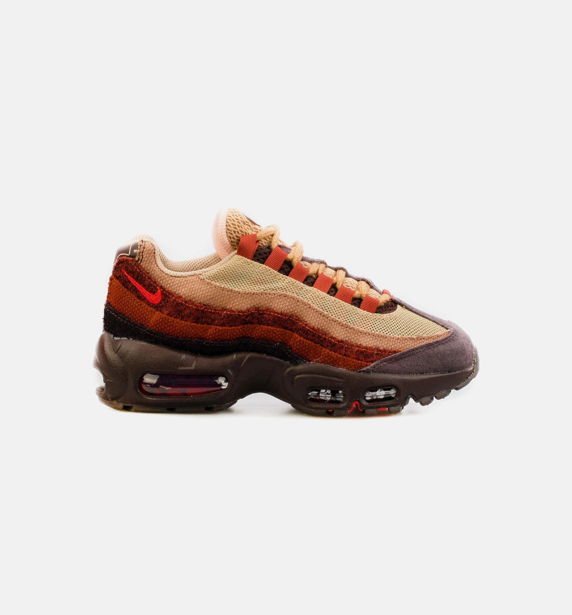 Nike Court Tennis Shoes Air Max 95 Anatomy of Air Womens Lifestyle Shoe - Brown/Red
