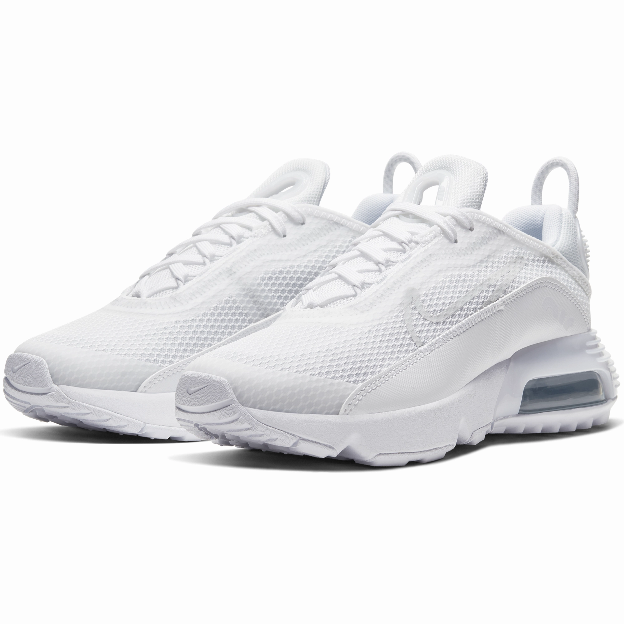 Nike Air Monarch Tennis Shoes Nike Kid's Air Max 2090 Shoes - White / Wolf Grey