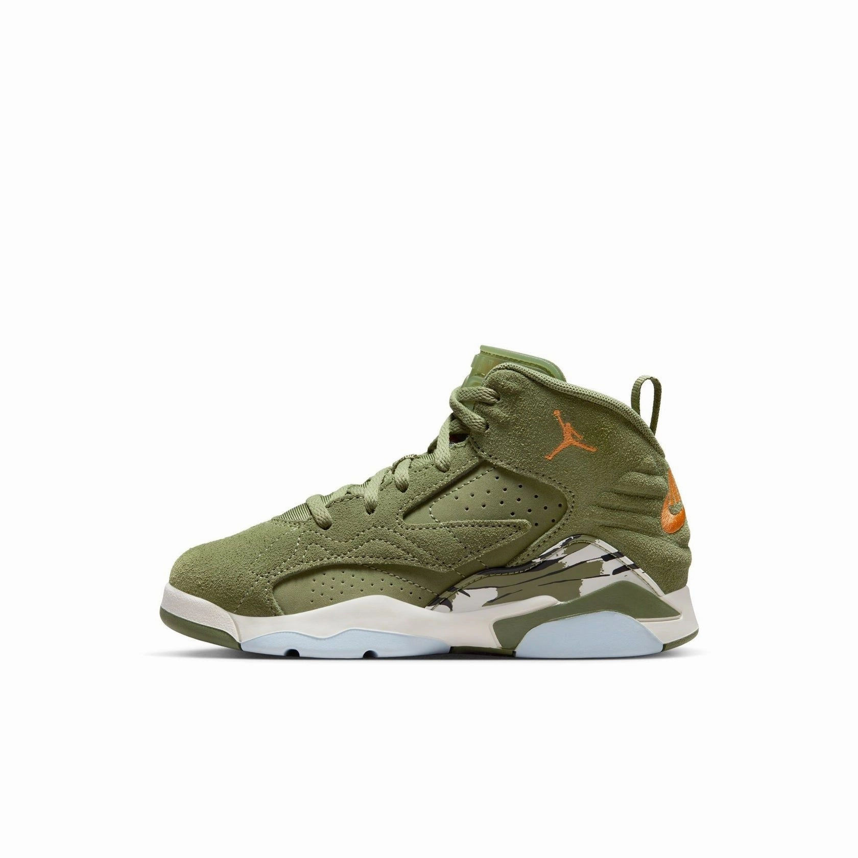 Nike Kid's Jordan MVP Shoes - Olive / Mandarin / Sail Nike Waffle Debut Vintage Running Shoe