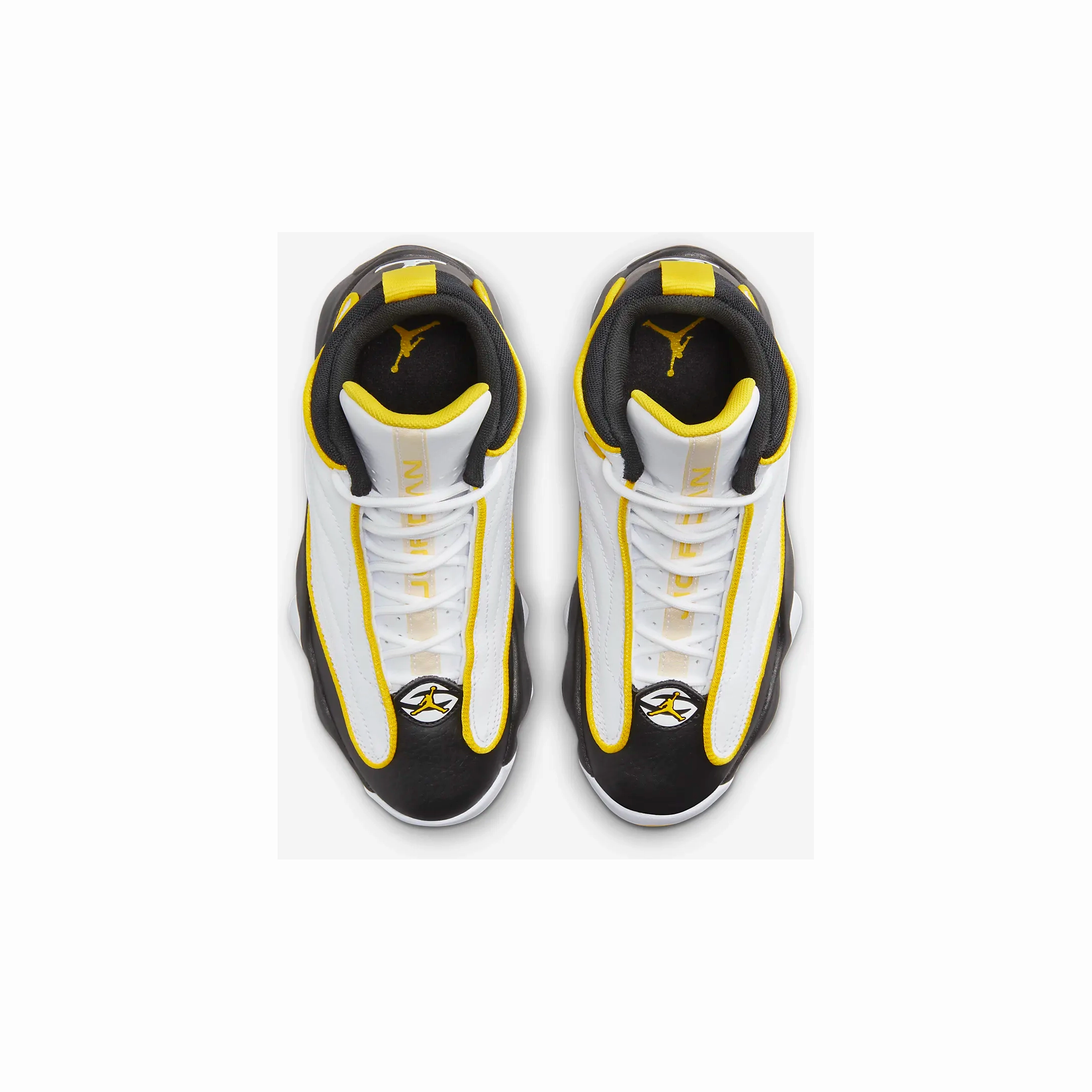 Nike Kid's Jordan Pro Strong Shoes - White / Black / Tour Yellow Gucci Slip On Sneakers Sale