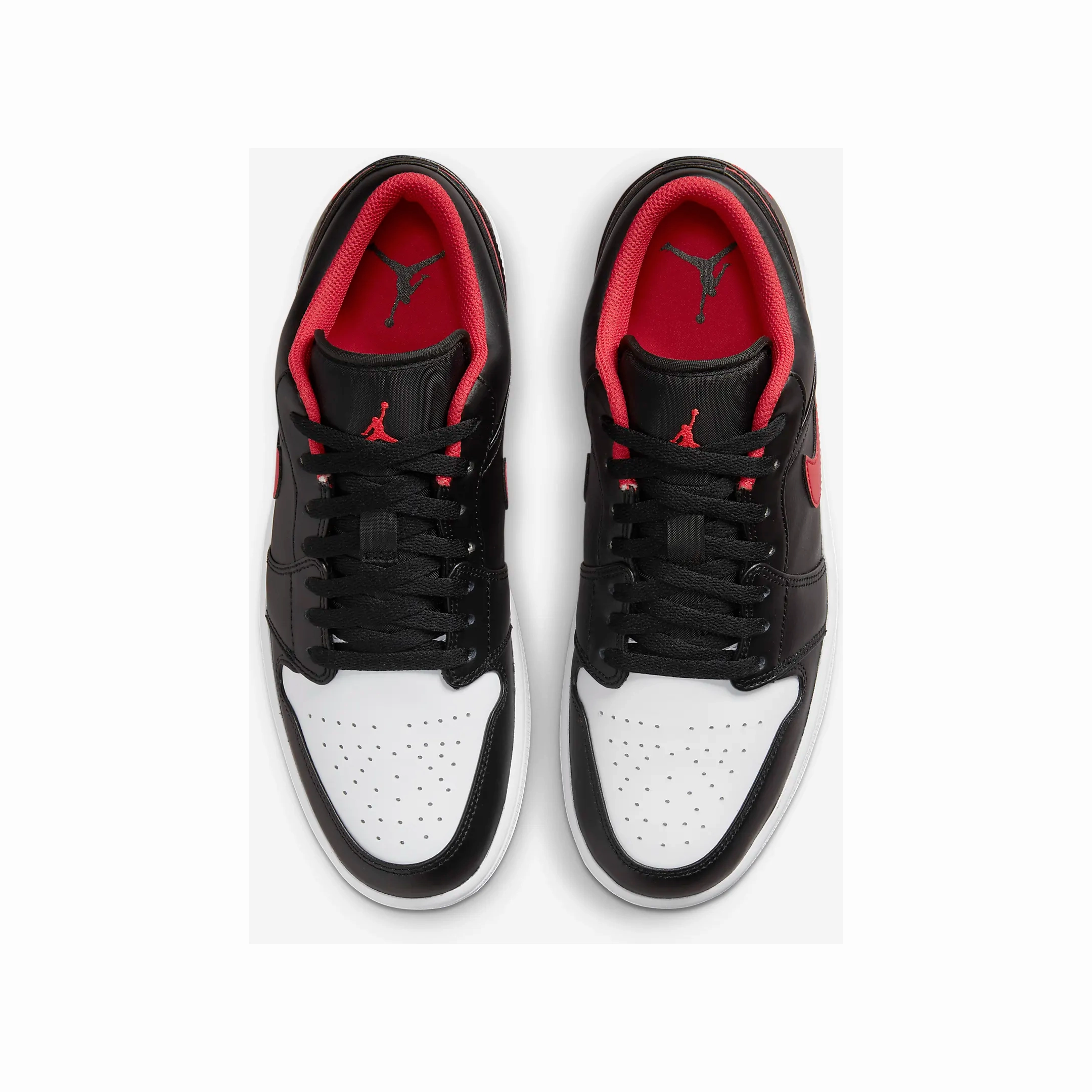 Bottega Orbit Sneakers Nike Men's Air Jordan 1 Low Shoes - Black / White / Fire Red