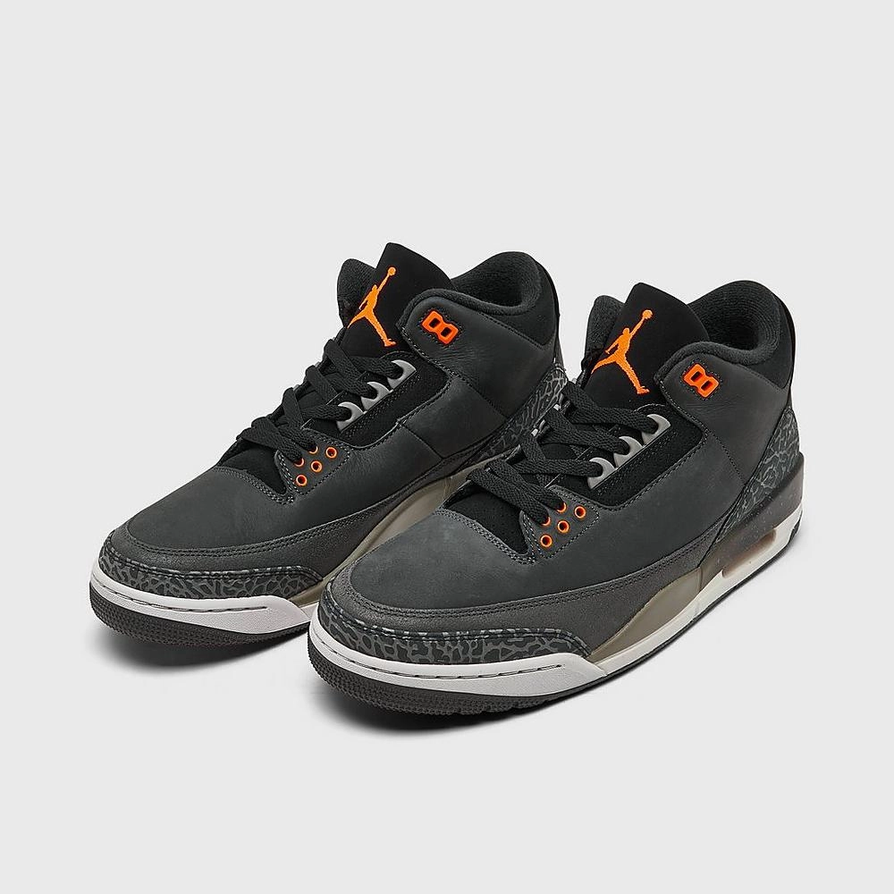 Nike Men's Air Jordan 3 Retro Shoes - Night Stadium / Orange / Black / Pewter / Grey Dolcevita Sneakers