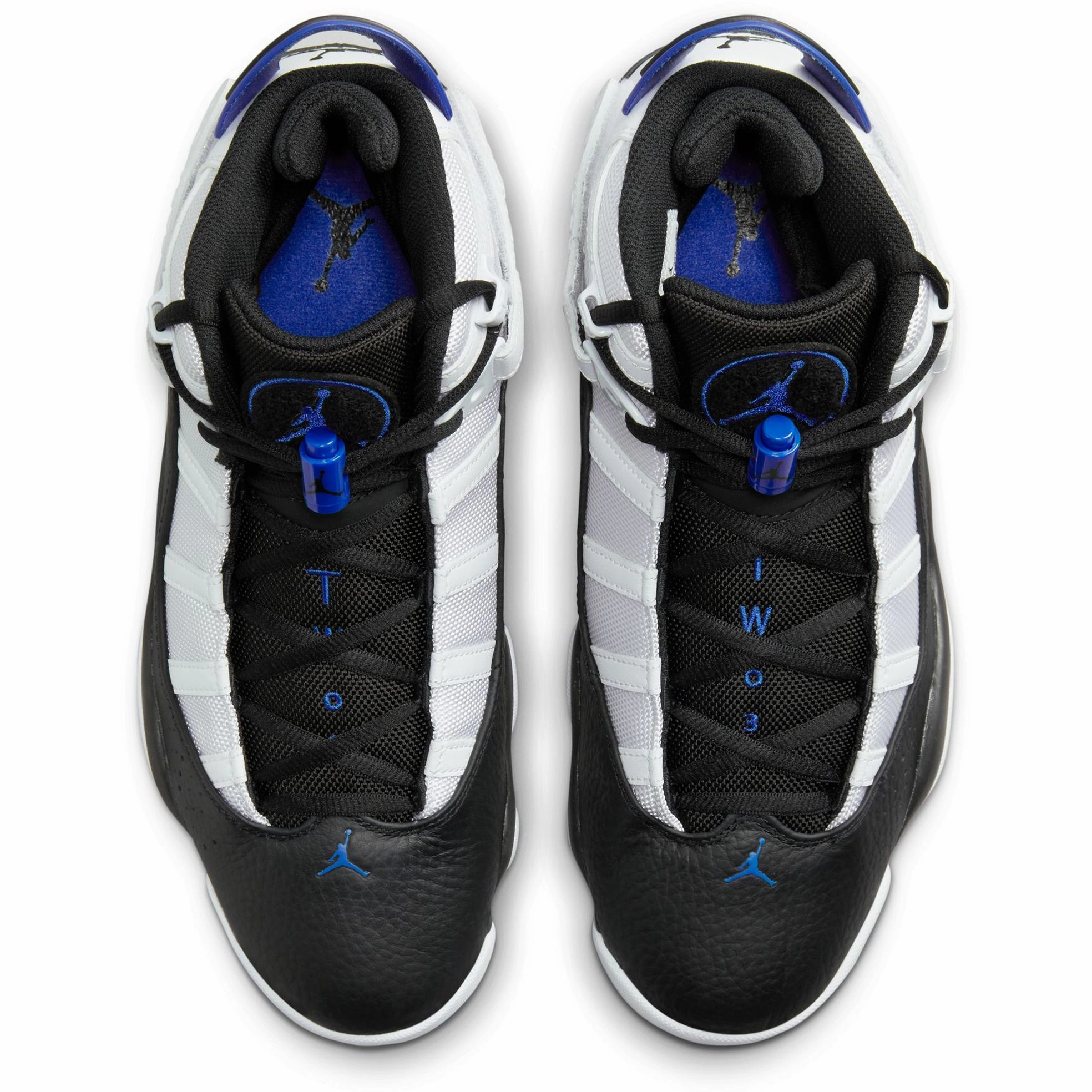 Nike Men's Jordan 6 Rings Shoes - White / Game Royal Blue / Black Wide Size Sneakers