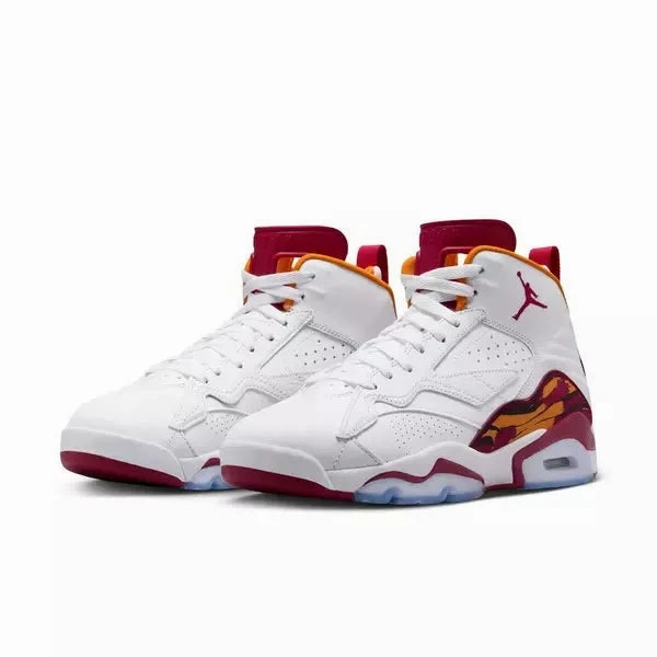 Michigan Sneakers Nike Men's Jordan MVP Shoes - White / Cardinal Red / Vivid Orange