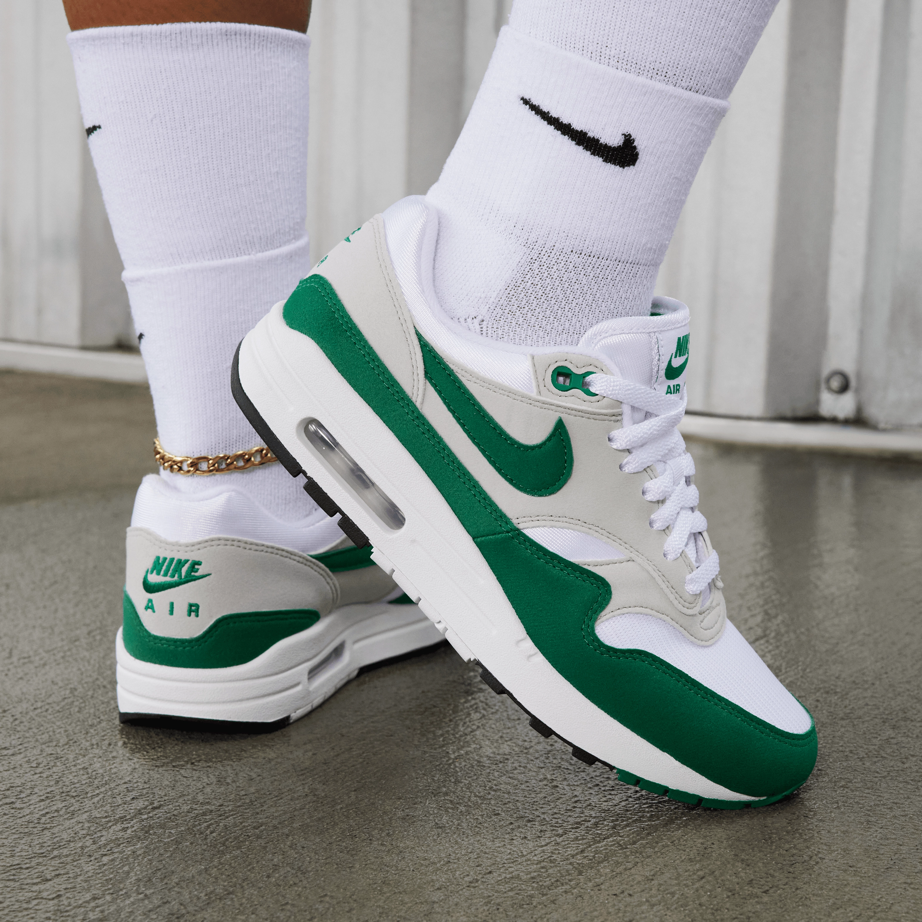 Customized Nike Shoes Women's Air Max 1 "Malachite"