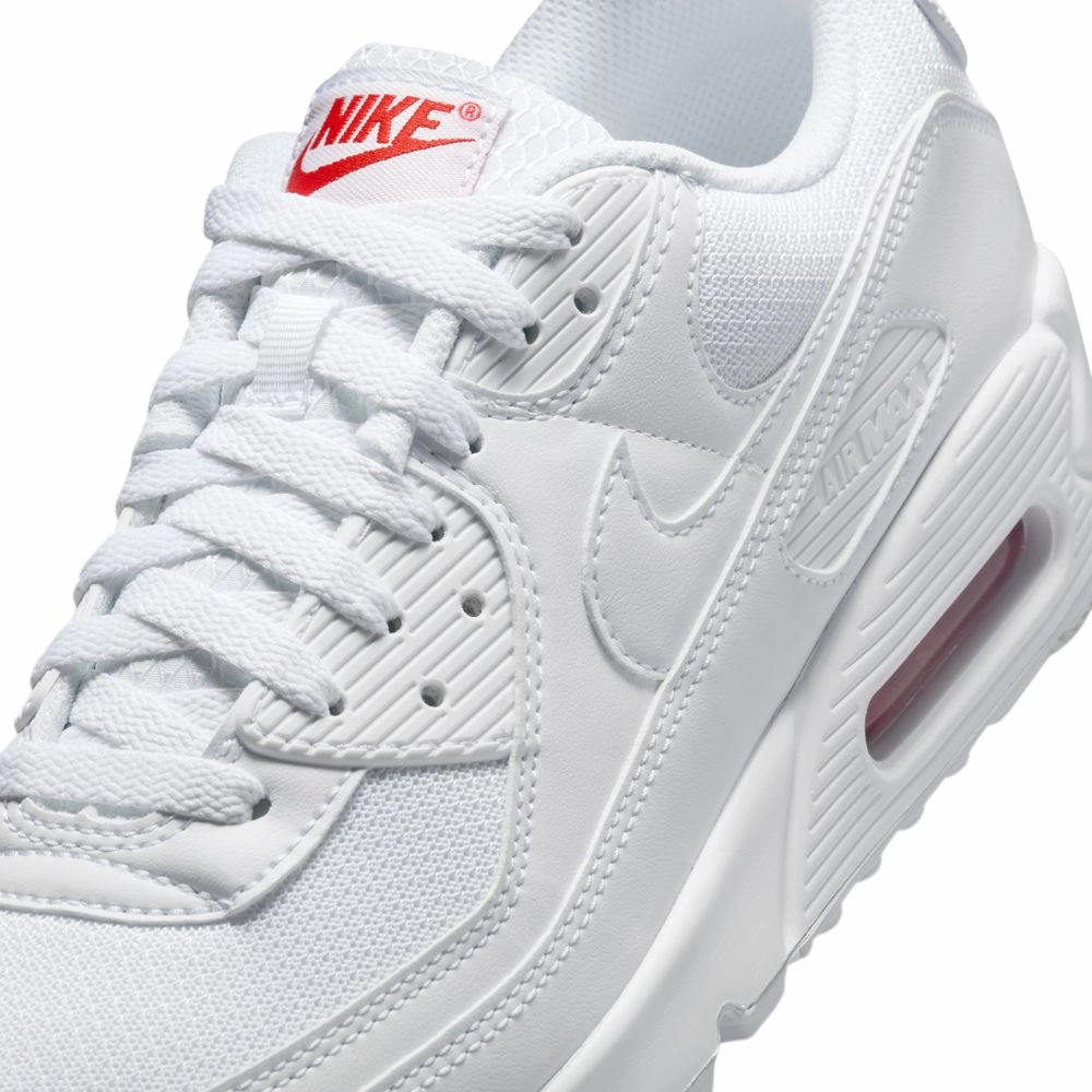 Air Max 90 'White Light Crimson' Nike Cloud Shoes