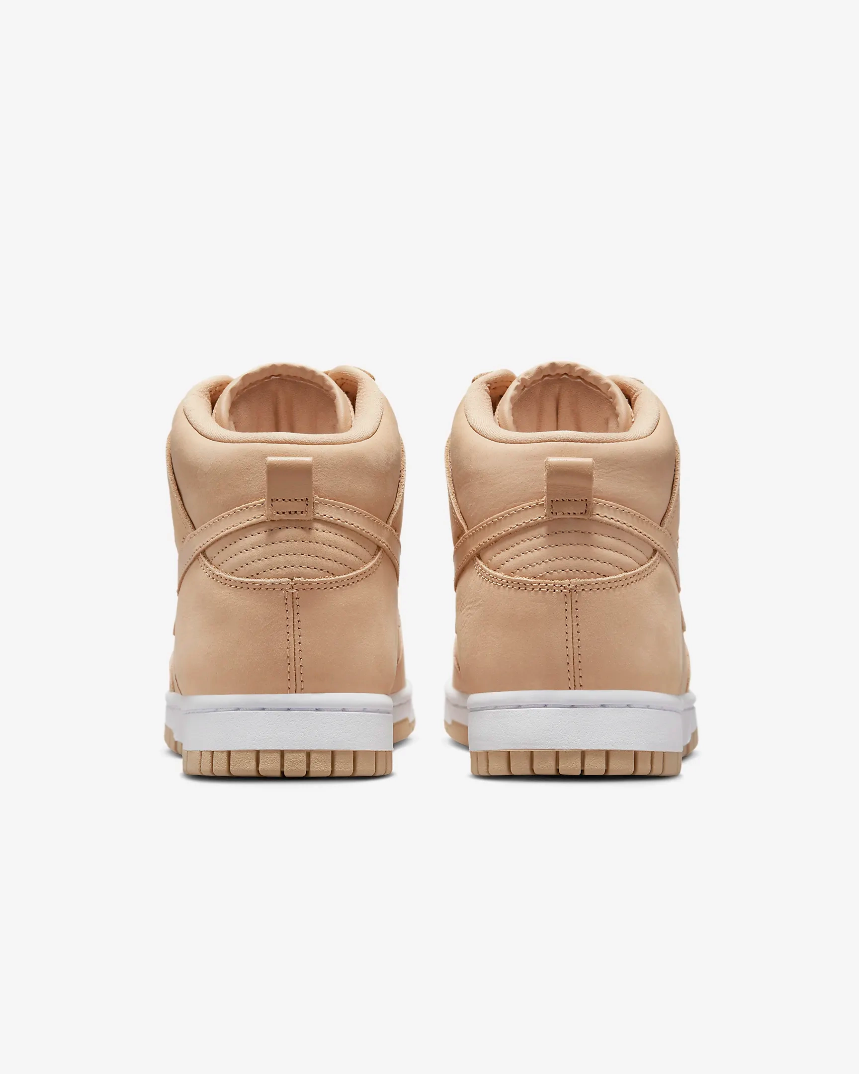 Nike Women's Dunk High Premium Shoes - Vachetta Tan / White Nike Streetwear Shoes