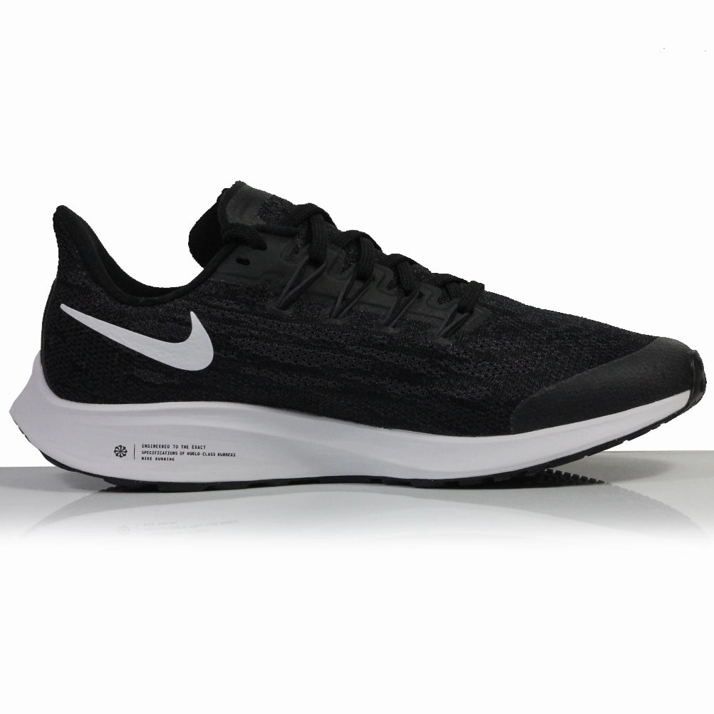 Nike Shoes For Lifting Weights Nike Zoom Pegasus 36 Junior Running Shoe - Black/White/Thunder Grey
